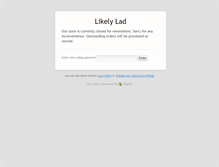 Tablet Screenshot of likelylad.com